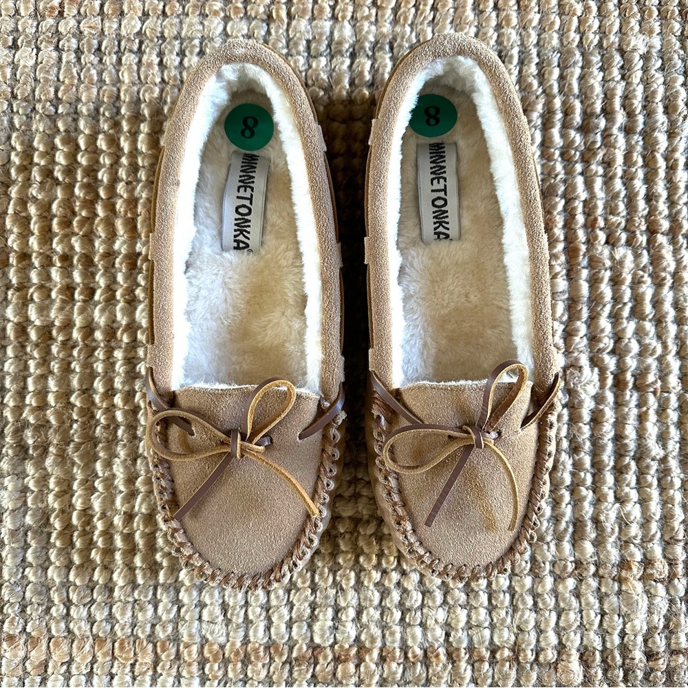 Minnetonka slippers - Allie Knit Plug Trapper in Stone Multi